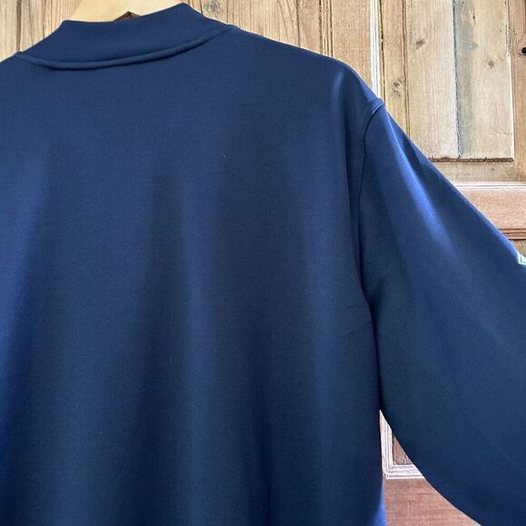 Men's NWT Adidas Golf Climalite Size XL Navy Blue Quarter Zip Pullover NOVI PFBA - Picture 8 of 10